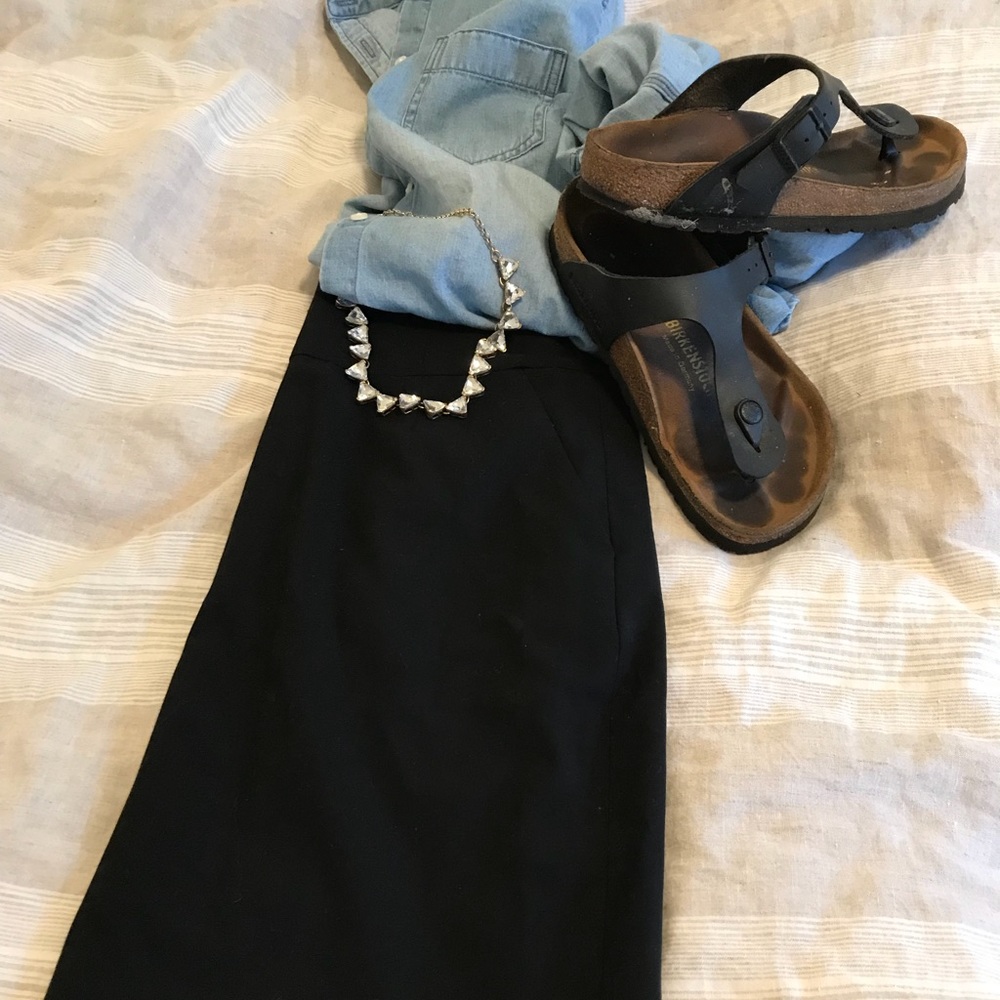 Banana Republic black knee length skirt size 4P